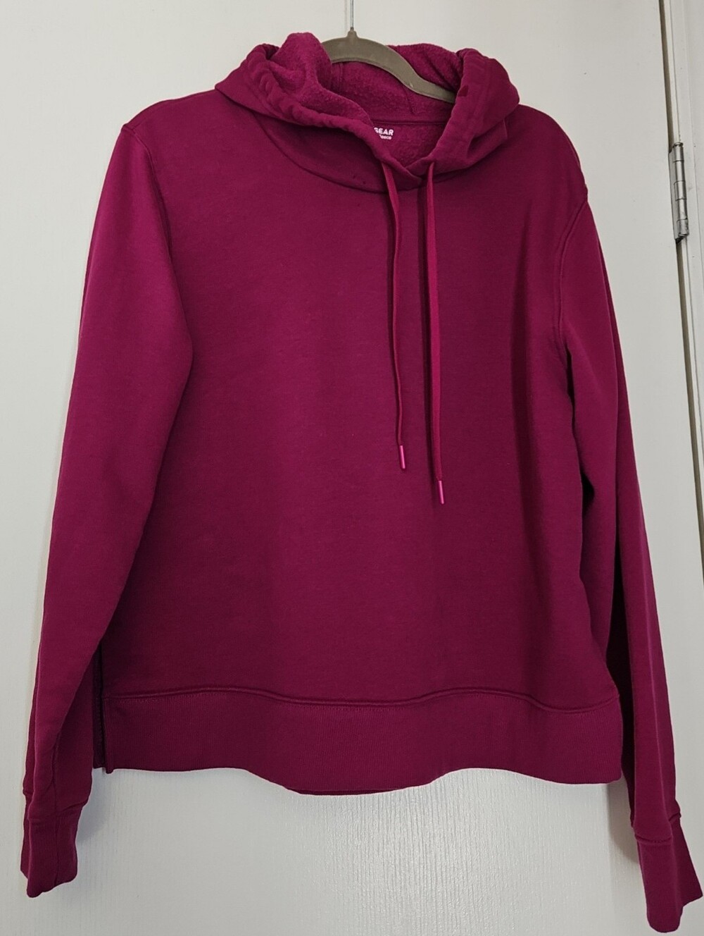 Tek Gear Like New Ultrasoft Fleece Hoodie, Berry Pink/Magenta, L, 12-14